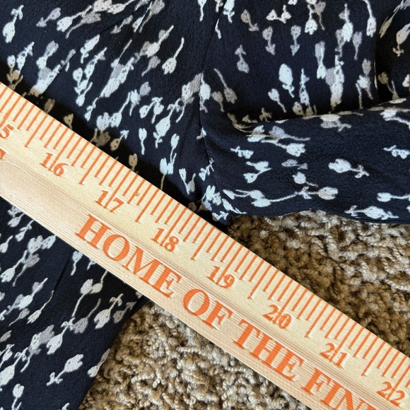 Garnet Hill Women's Boho Style Button Baggy Drop Waist Big Pkt Flowy Dress Sz 4 - Picture 12 of 14